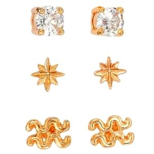 New!  Aquarius Stud earrings